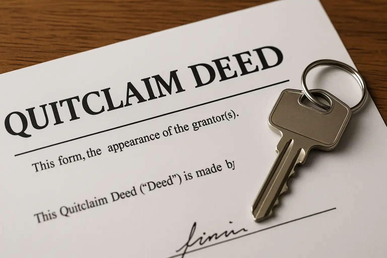 quitclaim deed limitations
