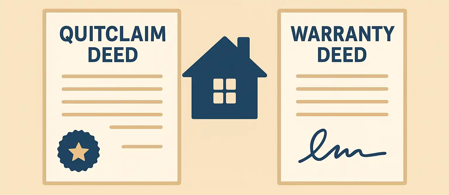 quitclaim deed vs warranty deed
