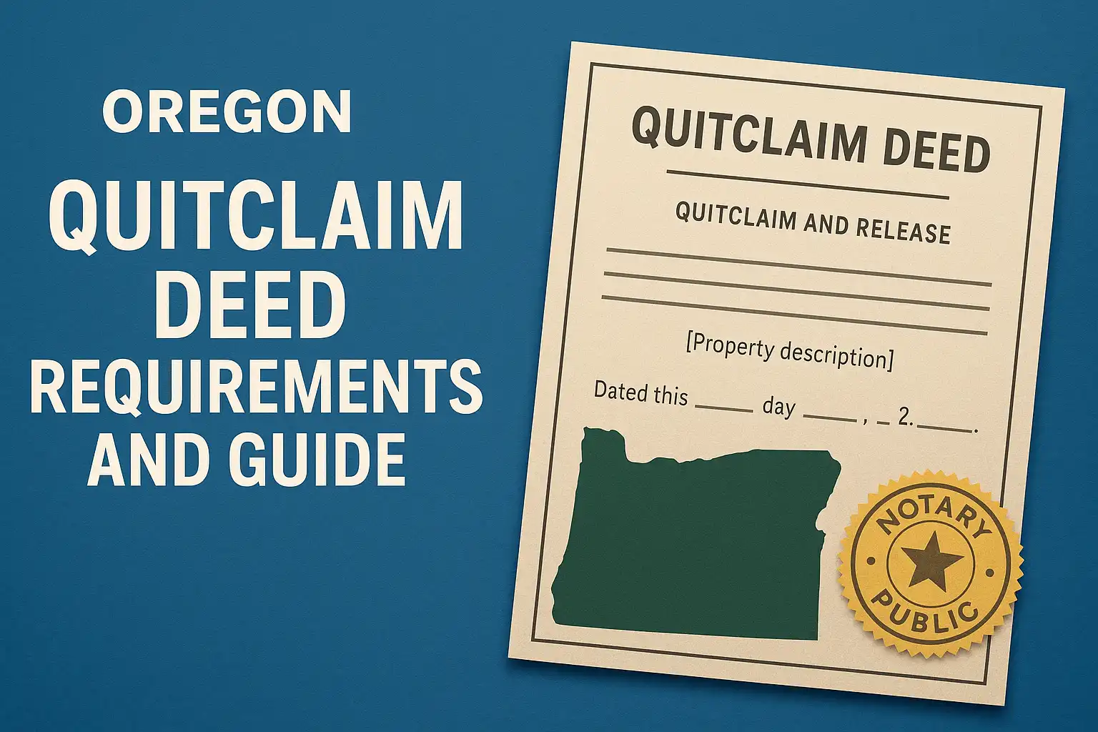 Quitclaim Deed Oregon