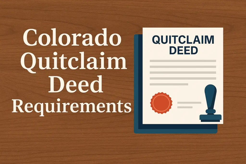 Colorado Quitclaim Deed Requirements