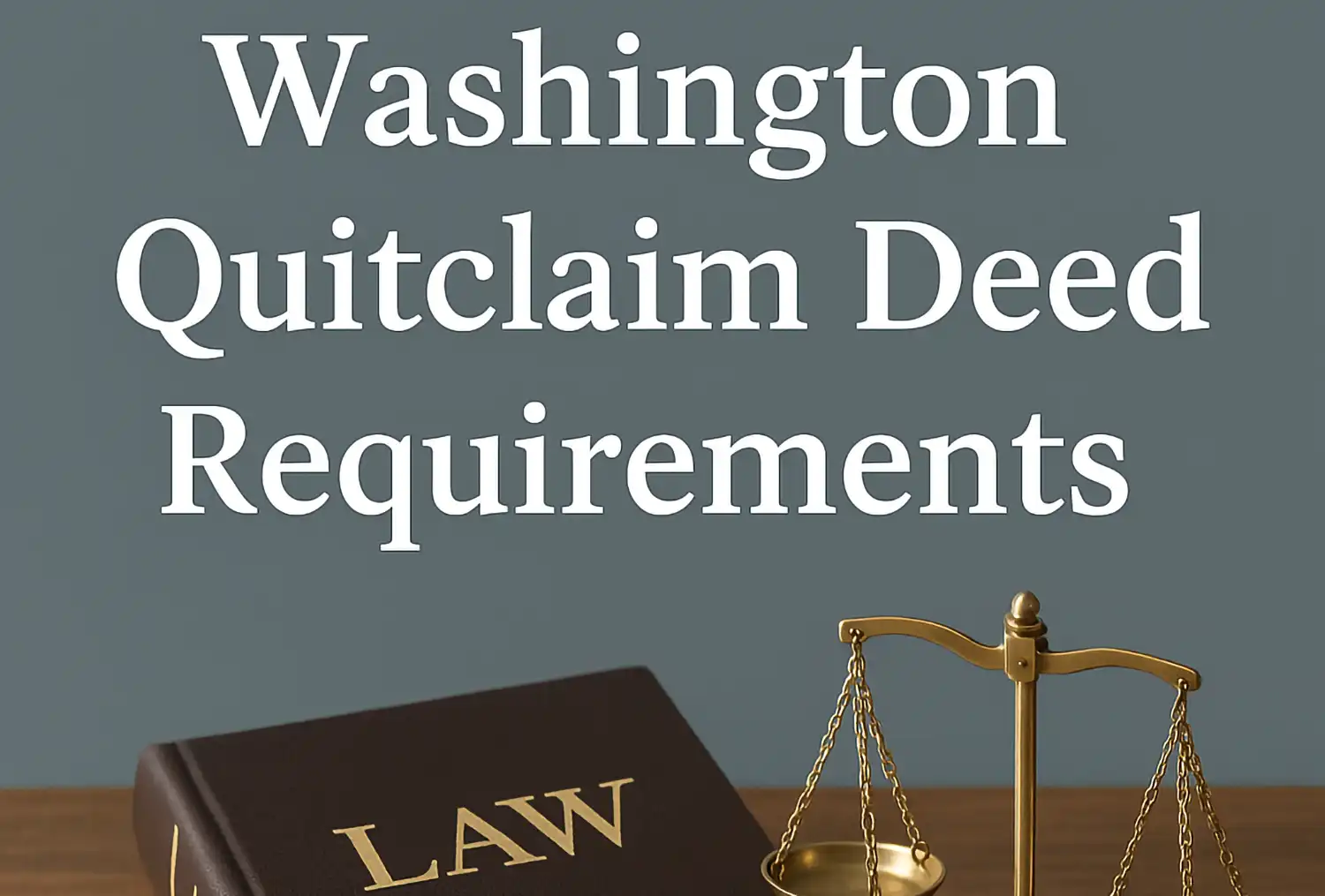 Washington Quitclaim Deed Requirements